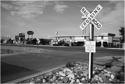 Railroad Crossing, Wyoming, USA, 2013